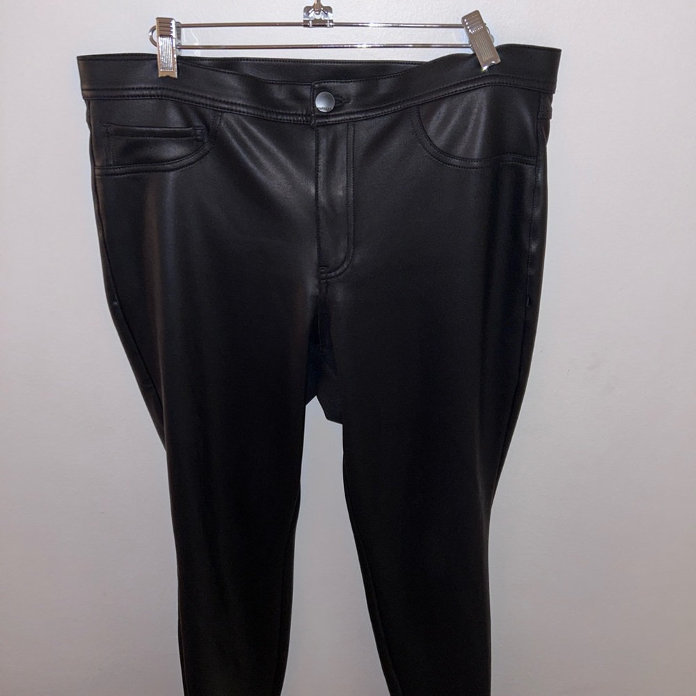 Express Faux Leather Black Pants